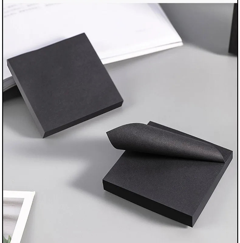 50 Sheets Black Sticky Notes Self-Stick Notes Pads Easy Post Notes For Office School Home 