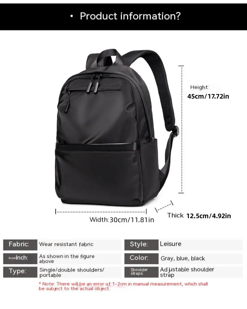 Backpack Men Business Backpack Laptop Bag Student Bag Travel Bag Backpack