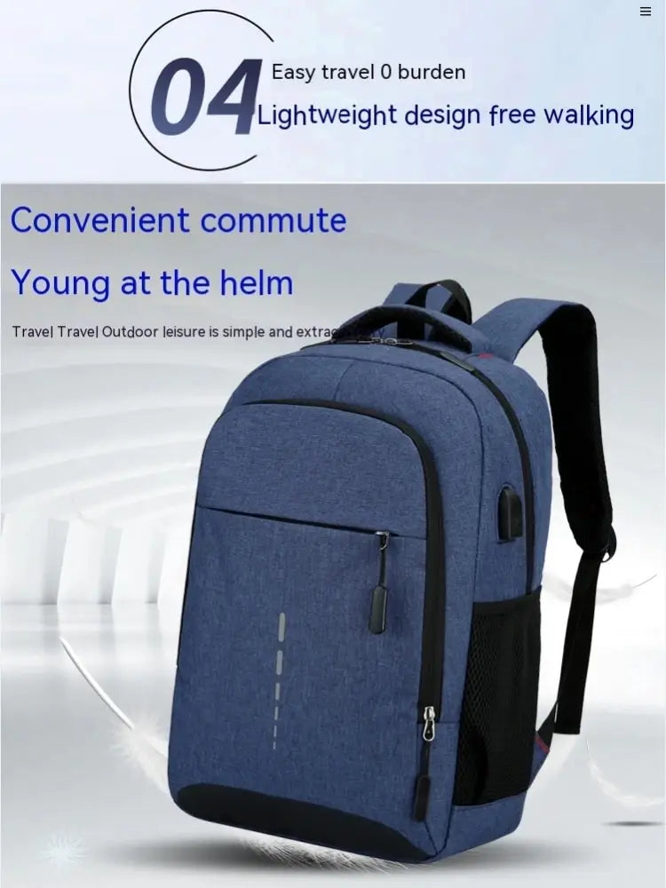 Mens BackPack LargeCapacity Simple Fashion Travel Female Student ComputerBag