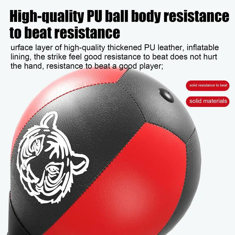 Desktop Punching Bag Table Top Punching Bag PU Leather Suction Cup Fun Punch Rage Bag Desktop Stress Relief Boxing Ball Glove