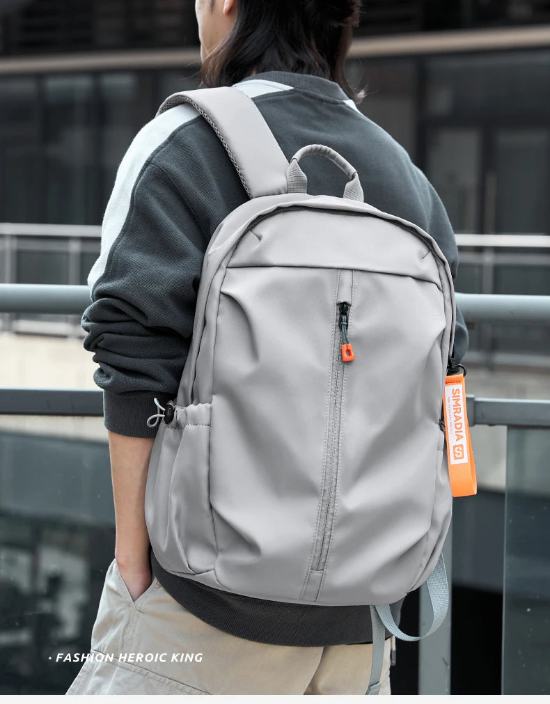 2024 Men's Backpack Lightweight 15.6inch Laptop Bag Casual 30L Waterproof Oxford Travel Backbag Teenage Outdoor Sport Bag