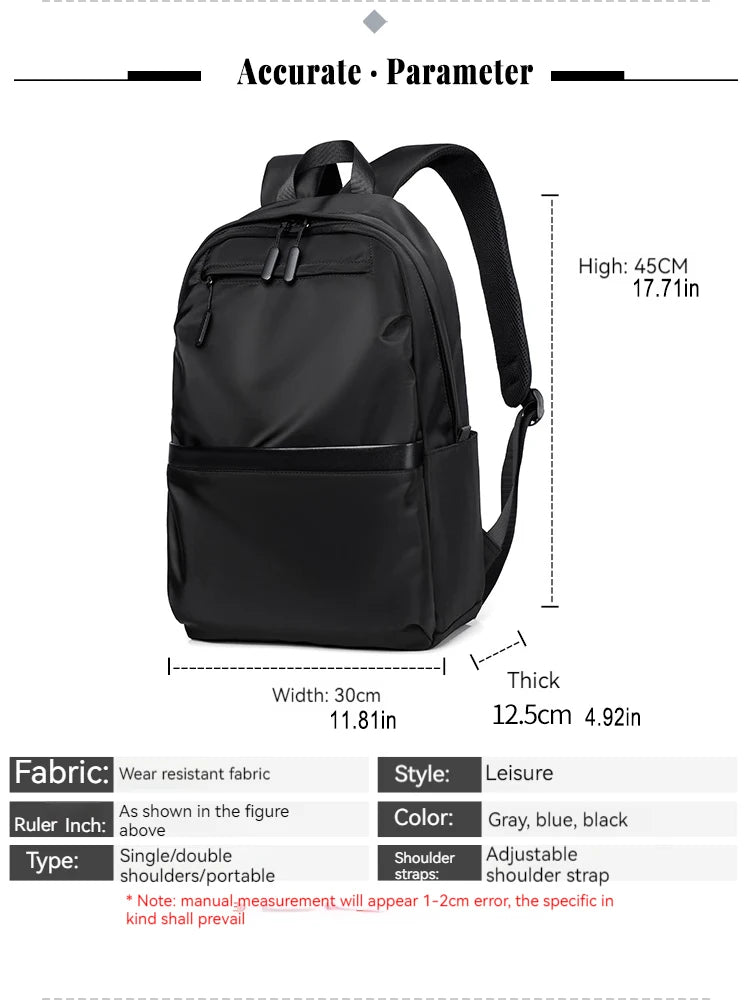 Backpack Men Business Backpack Laptop Bag Student Bag Travel Bag Backpack